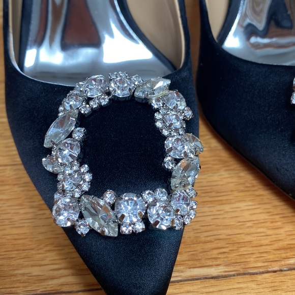 Brand new black satin pumps - Picture 2 of 8